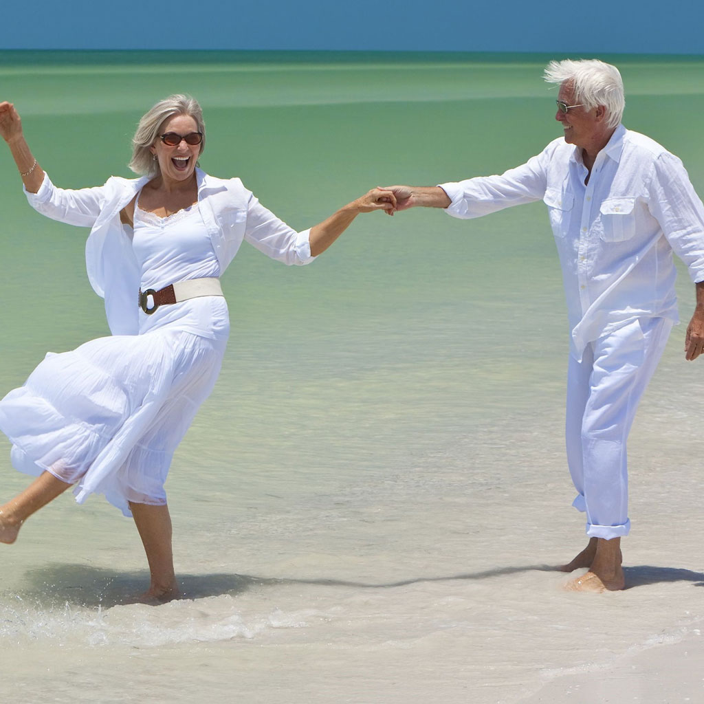 Senioren-Strandspaziergang